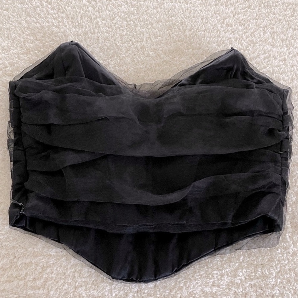 NWT Zara bustier corset crop top
